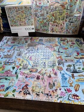 1000pc puzzle “Large City Map”. Like new!